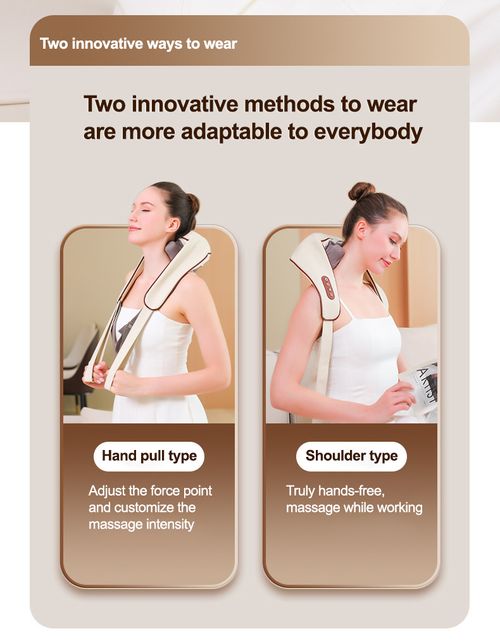 Wireless Shiatsu Electric Neck Pillow Massager - Half Price