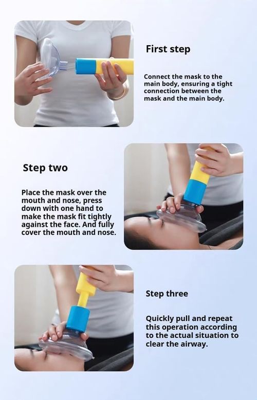 Throat negative pressure suction device Heimlich anti-choking device for infants and young children portable first aid tool