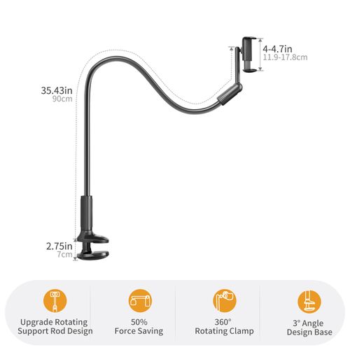Lazy bracket bedside mobile phone holder