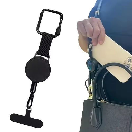 Half-Price New 2-pack Mobile Phone Outdoor Hiking Anti-Loss Anti-Theft Elastic Retractable Keychain