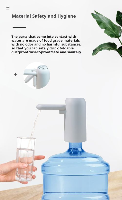 The foldable electric water pump is compatible with various bottle mouths.