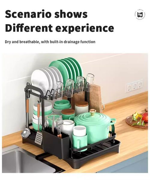 Half-Price Rack with Drainage  For Storing  Drying Bowls Chopsticks Dishes  Plates