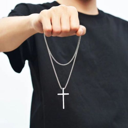 men's fashionable versatile cross necklace