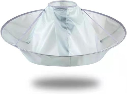 Waterproof Haircut Cape Umbrella, Portable Hair Clippings Catcher for Adults Kids, Reusable Hairdressing Cloak with Anti-Static Nylon (Easy Storage, Salon & DIY Home Use)