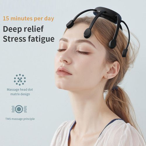 Octopus-shaped Automatic Multi-dimensional Head Massager for Cleansing & Relaxation。