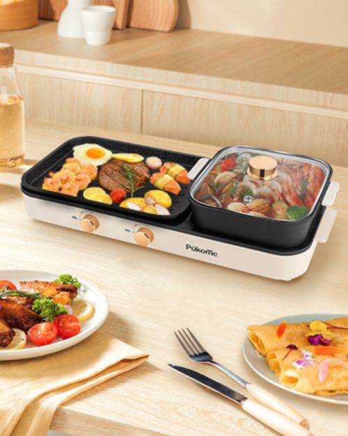 1Electric barbecue grill smokeless household barbecue grill