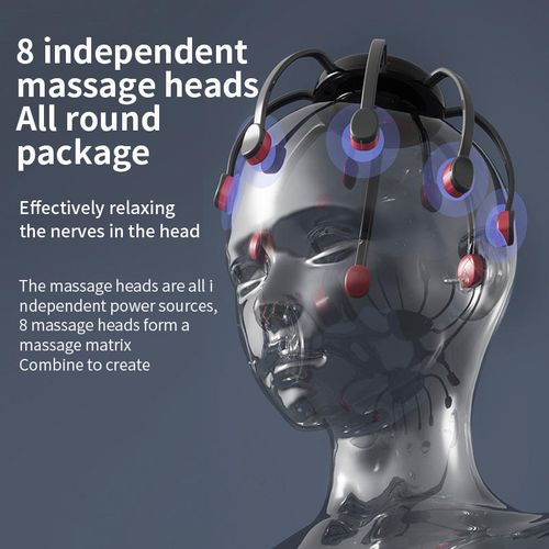 Octopus-shaped Automatic Multi-dimensional Head Massager for Cleansing & Relaxation。