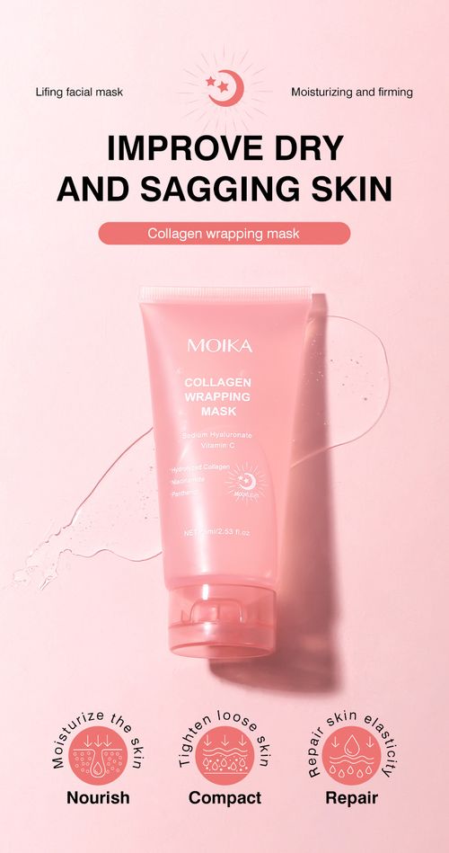 Collagen Peel-Off Mask: Apply at Night for Moisturization Free eye cream