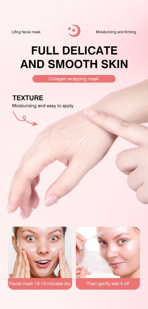 Collagen Peel-Off Mask: Apply at Night for Moisturization Free eye cream