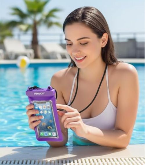 Mobile phone waterproof bag neck hanging mobile phone bag