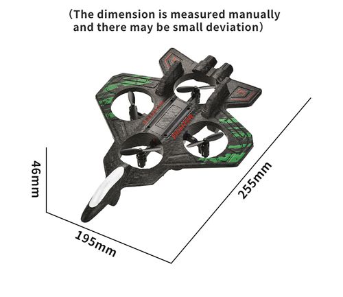 Remote control fighter four-axis stunt drone rechargeable drop-resistant foam glider