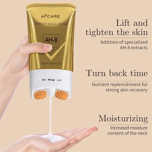 Peptide Double-Roller Neck Cream - Large Capacity for Reducing Neck Wrinkles & Neck Care