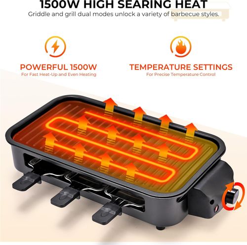 Electric barbecue grill smokeless household barbecue grill