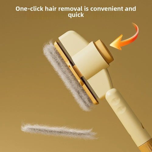 Pet Grooming Brush with Shedding & Cleaning Functions 2-Pack