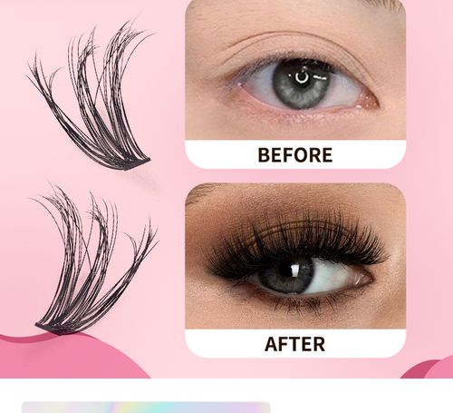 Single Cluster Volume Eyelashes Book - Curled & Thick, Large Quantity