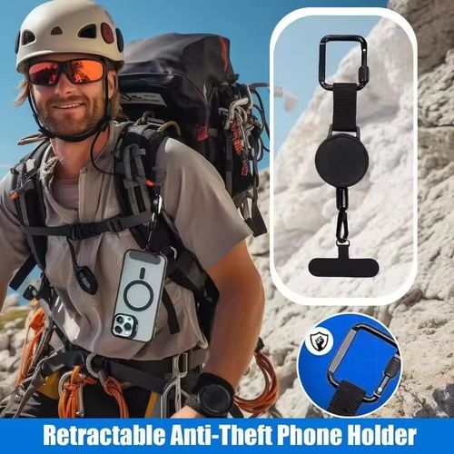 Half-Price New 2-pack Mobile Phone Outdoor Hiking Anti-Loss Anti-Theft Elastic Retractable Keychain