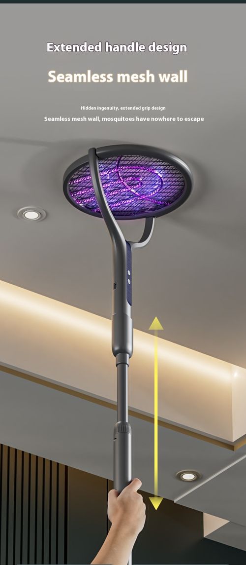 Retractable Standable  Automatic Mosquito-Attracting Rechargeable Mosquito Swatter