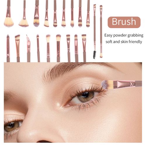 Brown 40-piece makeup brush set, eyeshadow brush, loose powder brush