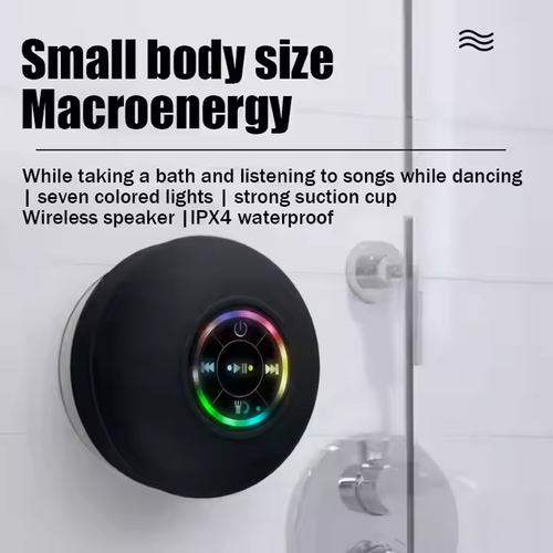 Wireless Bluetooth Speaker - Portable Waterproof Suction Cup Mini Shower Speaker