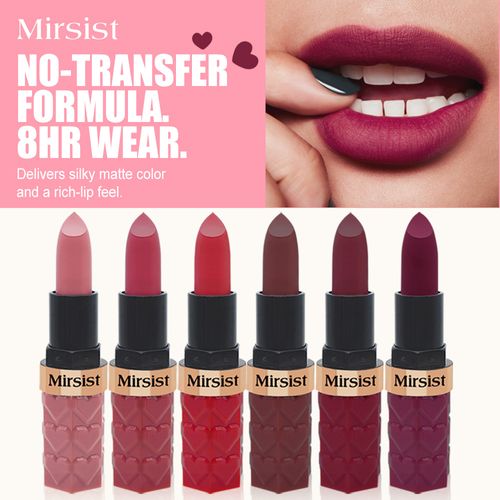 6-Piece Matte Lipstick Set - Long-Lasting, Non-Fading, Non-Changing, Matte Finish
