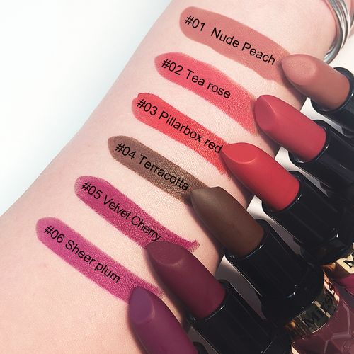 6-Piece Matte Lipstick Set - Long-Lasting, Non-Fading, Non-Changing, Matte Finish