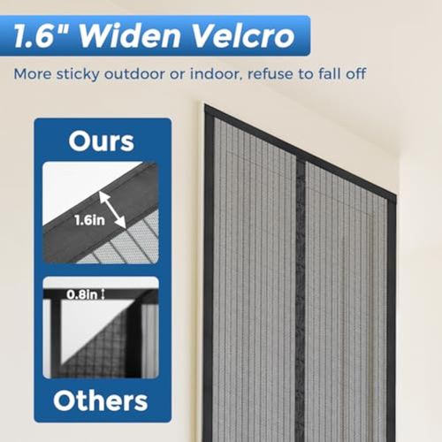 Magnetic mosquito repellent curtain