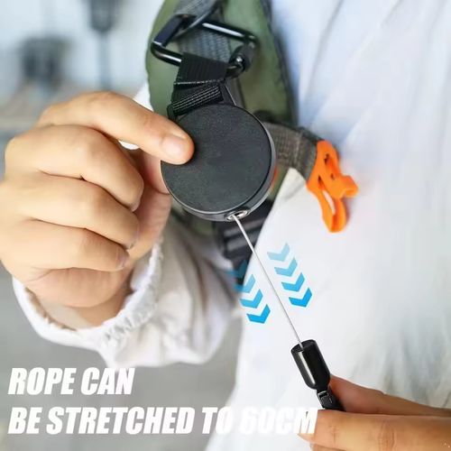 Half-Price New 2-pack Mobile Phone Outdoor Hiking Anti-Loss Anti-Theft Elastic Retractable Keychain
