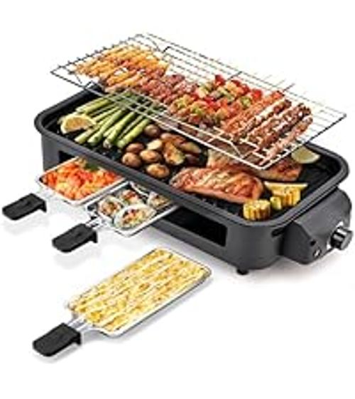 1Electric barbecue grill smokeless household barbecue grill