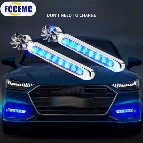 2-Pack Car Decorative Lights - Wind-Powered Rainbow Lights