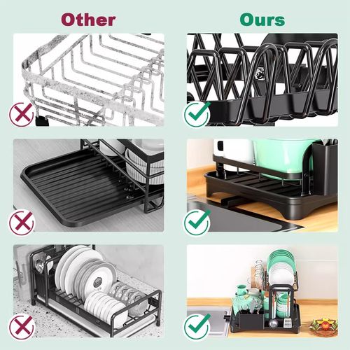 Half-Price Rack with Drainage  For Storing  Drying Bowls Chopsticks Dishes  Plates