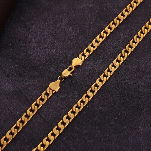 Gold-plated necklace 26-inch sideways necklace jewelry necklace
