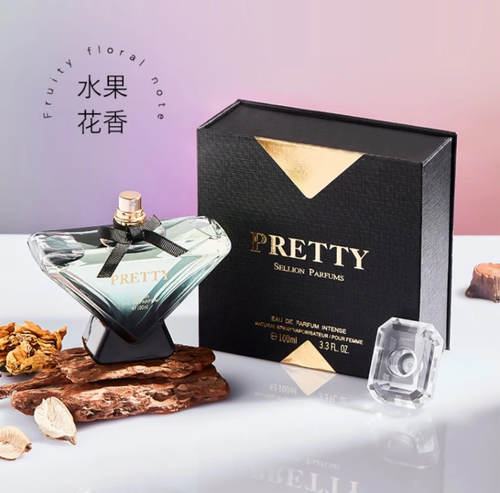 美麗無瑕黑色香水持久留香清新淡香高檔禮盒裝100ml