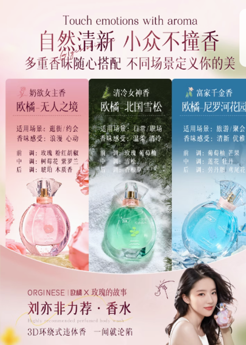 香水學生淡香小樣女士持久留香72小時無人區玫瑰