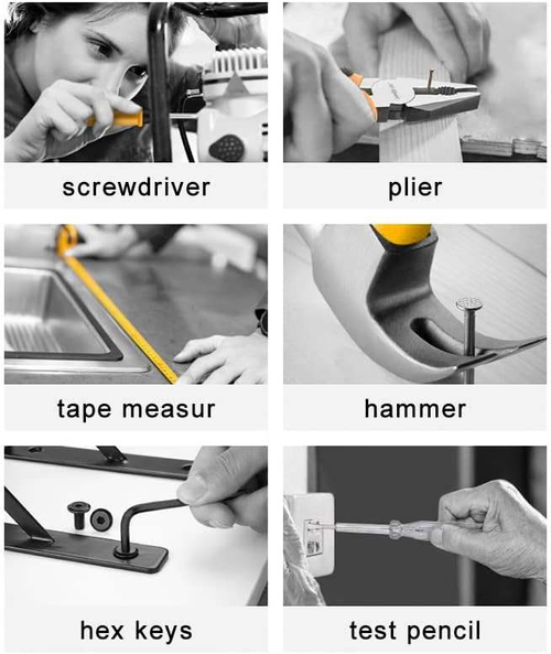 24pc Pink Carbon Steel Manual DIY Tool Kit Set Complete Basic House Tool Box Easy Carry Ladies Office Garage Use Customized OEM