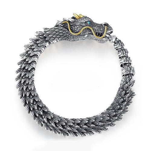 Fashionable original retro handmade Chinese dragon bracelet