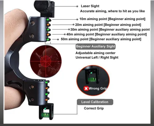 🔥🔥🔥High Quality Resin Hunting Slingshot With Laser Optical Fiber Outdoor Precision Shooting Sports Game Catapult