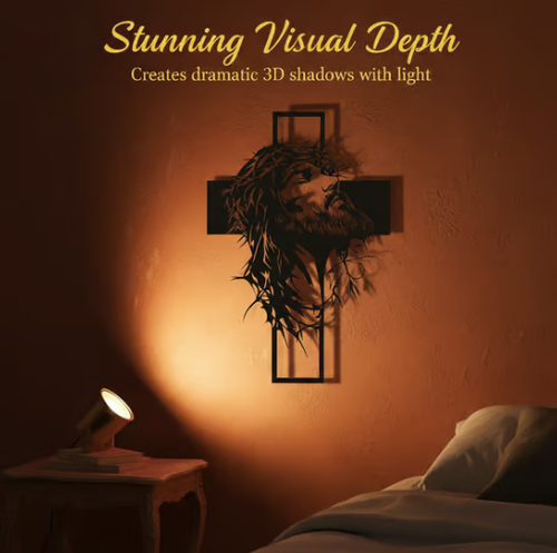 🔥🔥Wrought Iron Cross Wall Decor✝️🖼️ Elevate the style of your space with this spiritually elegant decoration 🙌✨