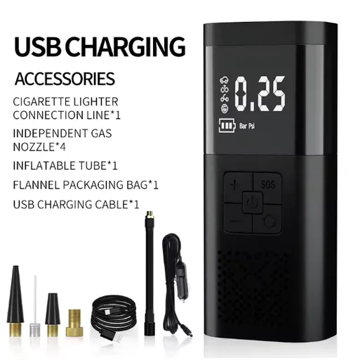 Portable Air Pump Wireless Tyre Inflator