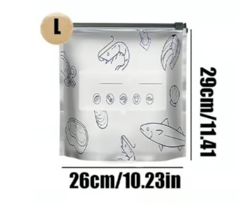 🛍️ Reusable Aluminum Foil Storage Bags – Durable, Leakproof & Reusable for Everyday Use 🌿