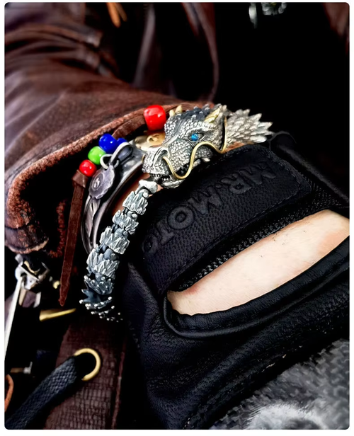 Fashionable original retro handmade Chinese dragon bracelet