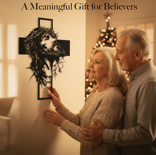 🔥🔥Wrought Iron Cross Wall Decor✝️🖼️ Elevate the style of your space with this spiritually elegant decoration 🙌✨