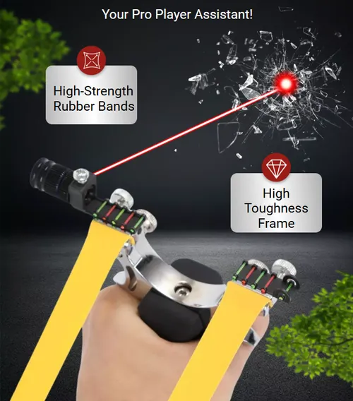 🔥🔥🔥High Quality Resin Hunting Slingshot With Laser Optical Fiber Outdoor Precision Shooting Sports Game Catapult