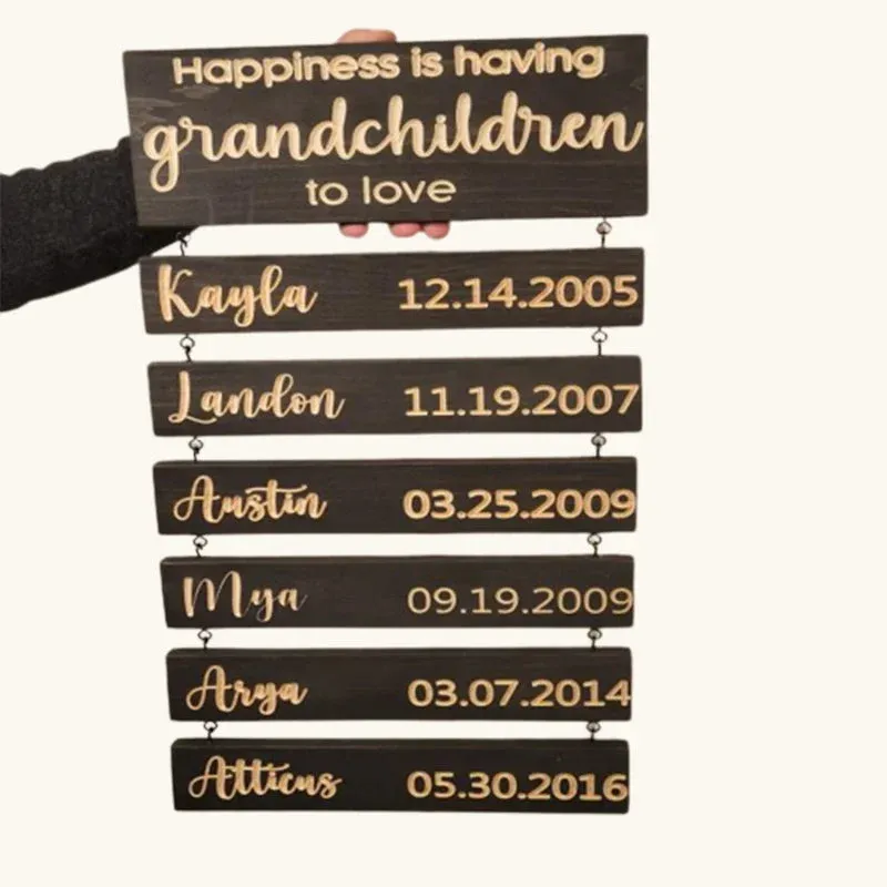 Personalized Grandkids Sign