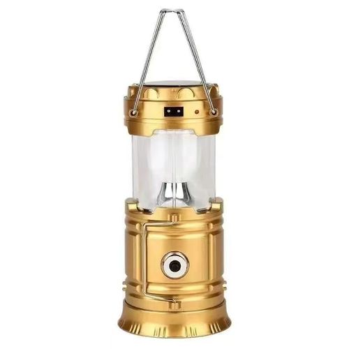 Outdoor Camping Lantern, LED Emergency Light, Solar Powered Stall Lamp, Rechargeable Tent Hurricane Lantern
