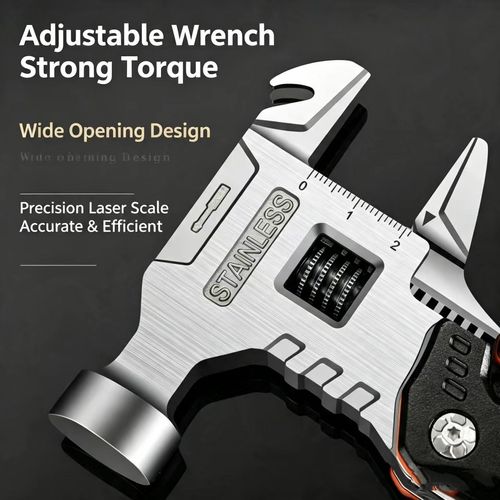 LERAN Multi-functional Emergency Safety Hammer Wrench, Portable Folding Multi-tool Pliers for Camping & Car Use