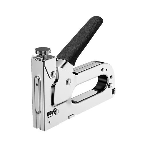 Manual Staple Gun, Woodworking Stapler for Renovation & Cable Groove Fixing