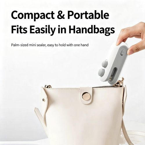 Portable Hand Press Sealer, Mini Household Snack Bag Sealing Device