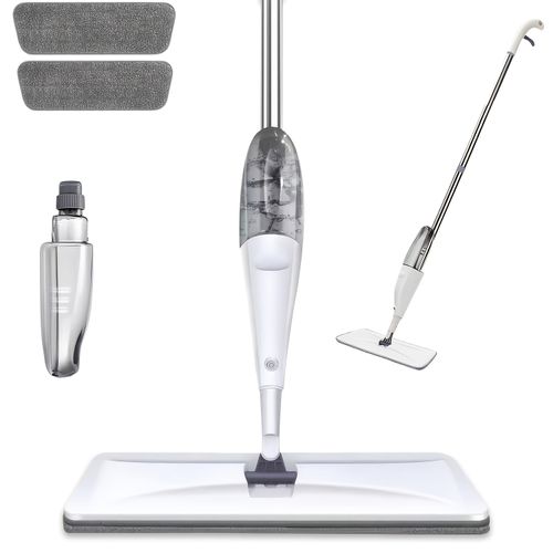 New Wet Dry Spray Flat Mop with Thick Self-Adhesive Pads
