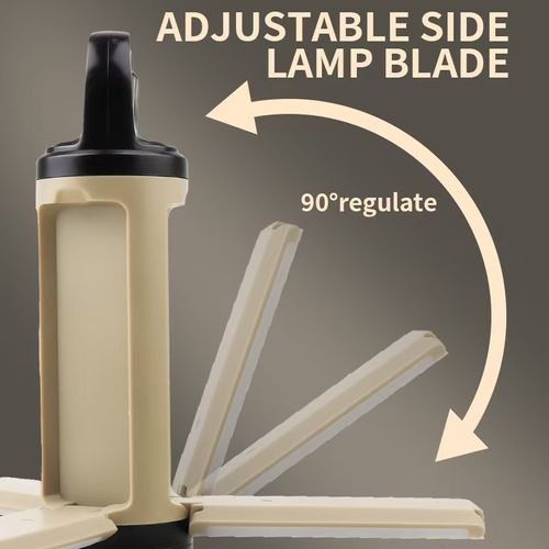 3‑Blade Foldable Rechargeable Waterproof Camping Light