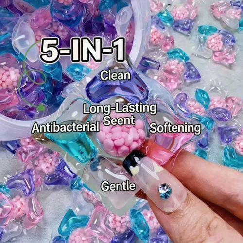 5‑in‑1 Microcapsule Laundry Pods, 100 Count